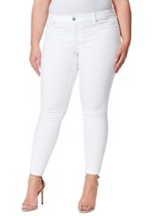 Jessica Simpson Trendy Plus Size Kiss Me Super Skinny Jeans - White