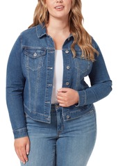 Jessica Simpson Trendy Plus Size Pixie Long Sleeve Denim Jacket