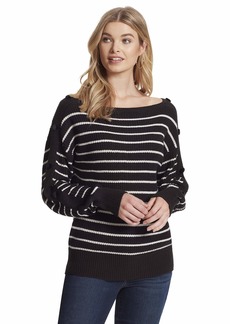 Jessica Simpson Women's Plus Size Adley Elegant Boat Neck Sweater