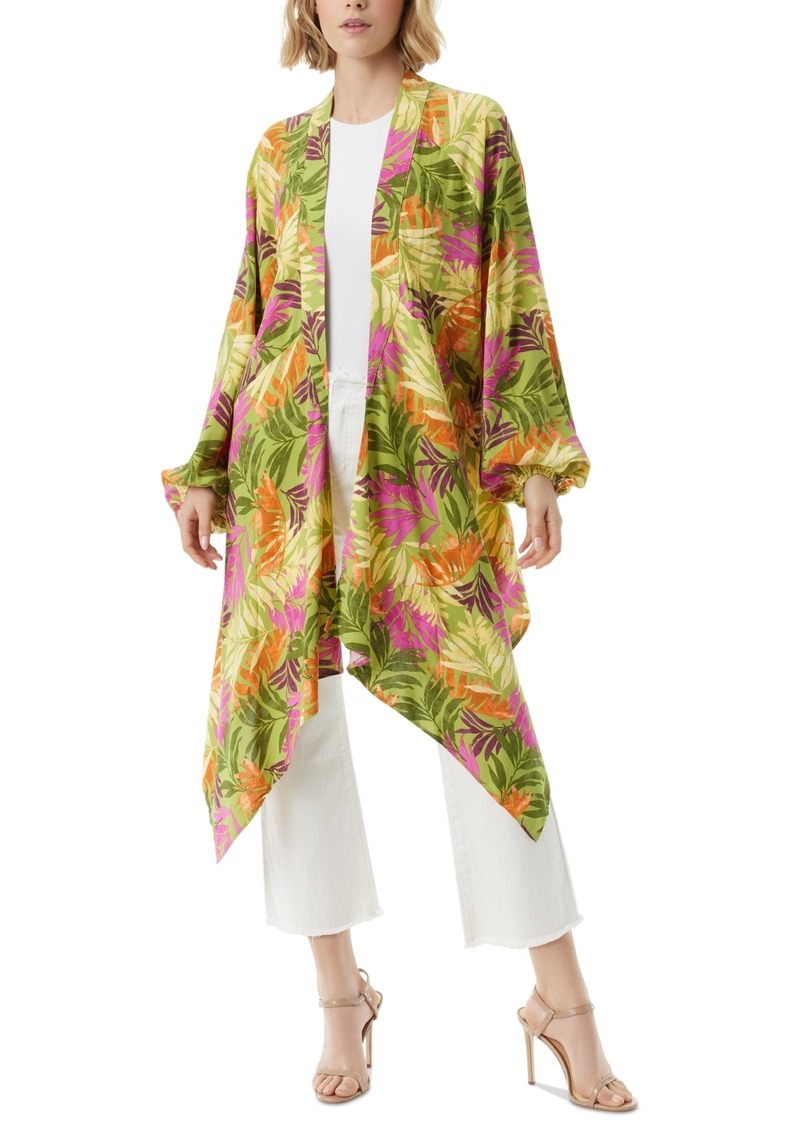 Jessica Simpson Women's Agnette Hilow Long-Sleeve Kimono - Pickled Pepper