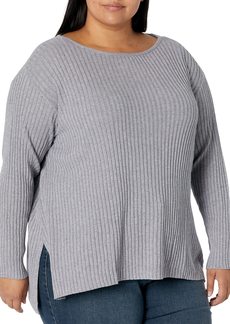 Jessica Simpson Women's Arlette Side Slit Hi-Lo Pullover Sweater  X-Large