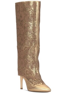 Jessica Simpson Women's Brykia Cuffed Pointed-Toe Boots - Gold