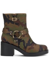 Jessica Simpson Women's Ceridwen Rhinestone Moto Booties - Forest Camo Rhinestone