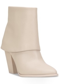 Jessica Simpson Women's Coulton Cuffed Dress Booties - Chalk Leather