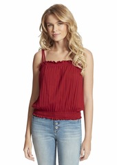 Jessica Simpson womens Demi Pointelle Banded Smock Tank Top Cami Shirt   US
