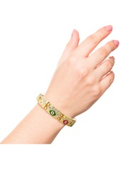 Jessica Simpson Womens Evil Eye Bracelet - Gold-Tone Evil Eye Bracelets for Women - Gold