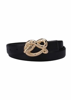 Jessica Simpson Women's Fashion Snake Buckle Belt