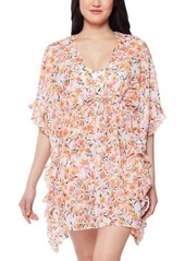 Jessica Simpson Womens ummer Dreaming Frill Side Chiffon Cover-Up