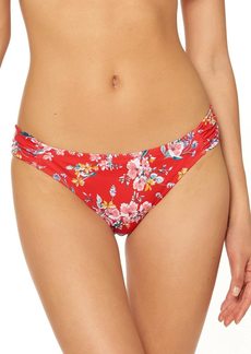 Jessica Simpson Women's Standard Mix & Match Floral Print Swimsuit Separates (Top & Bottom) Side Ruched Hipster XL