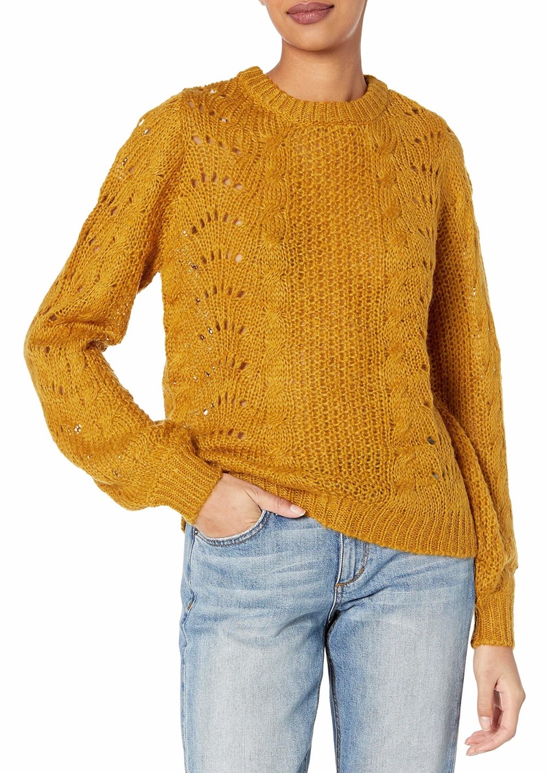 Jessica Simpson Women's Hazel Stylish Pointelle Pullover Sweater