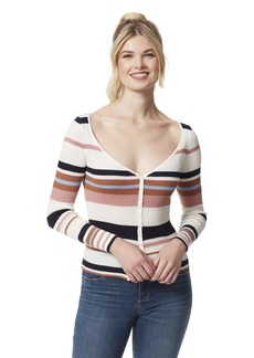 Jessica Simpson Women's Hollie Button Front Rib Top