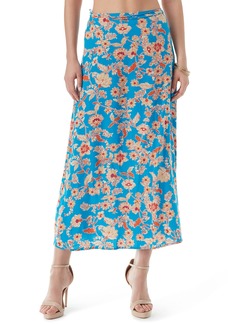 Jessica Simpson Women's Jildie Tie String Side Slit Skirt Southern BEATUIES-Methyl Blue