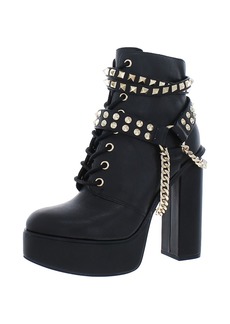 Jessica Simpson Women's Lannoli Studded Platform Boot Combat