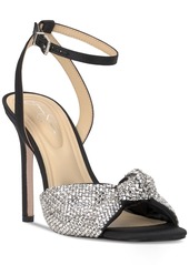 Jessica Simpson Women's Ohela Ankle-Strap Dress Sandals - Pewter Satin