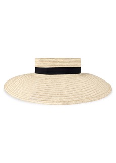 Jessica Simpson Women's Packable Straw Visor Hat