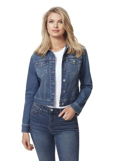 Jessica Simpson Women's Plus Size Pixie Classic Feminine Fit Crop Jean Jacket