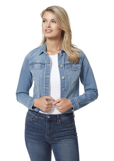 Jessica Simpson Women's Pixie Classic Feminine Fit Crop Jean Jacket GO Steady