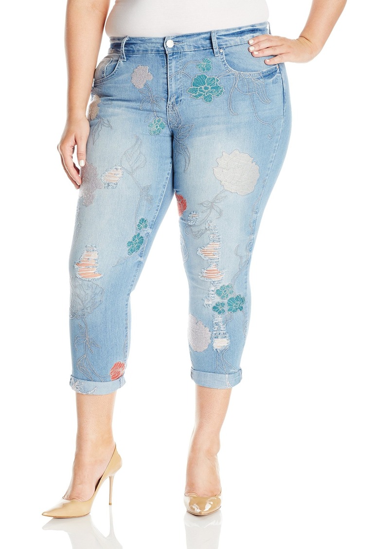 jessica simpson plus size arrow straight ankle jean