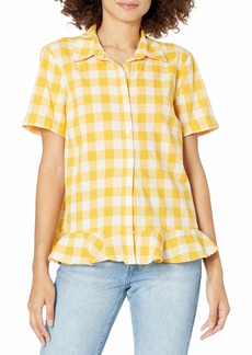Jessica Simpson Women's Nellie 2-Way Button Up Front Shirt
