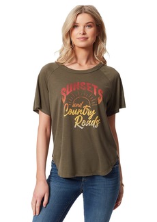 Jessica Simpson womens Stevie Short Sleeve Graphic Tee T Shirt   US