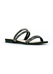 Jessica Simpson Women's Raexe Slip-On Strappy Slide Sandals Women's Shoes
