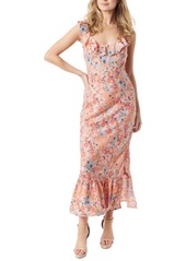 Jessica Simpson Women's Raya Ruffle-Trim Slip Dress - Regatta