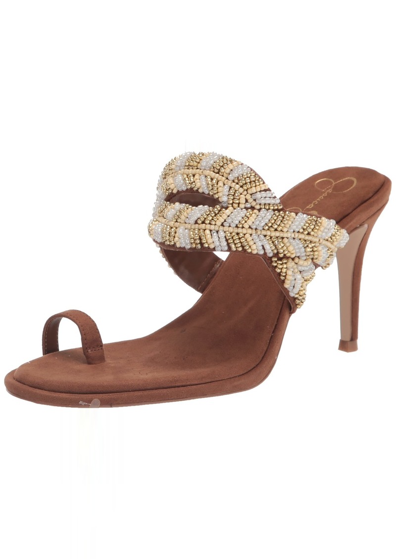 Jessica Simpson Women's Rixei Braided Embellished Heeled Sandal