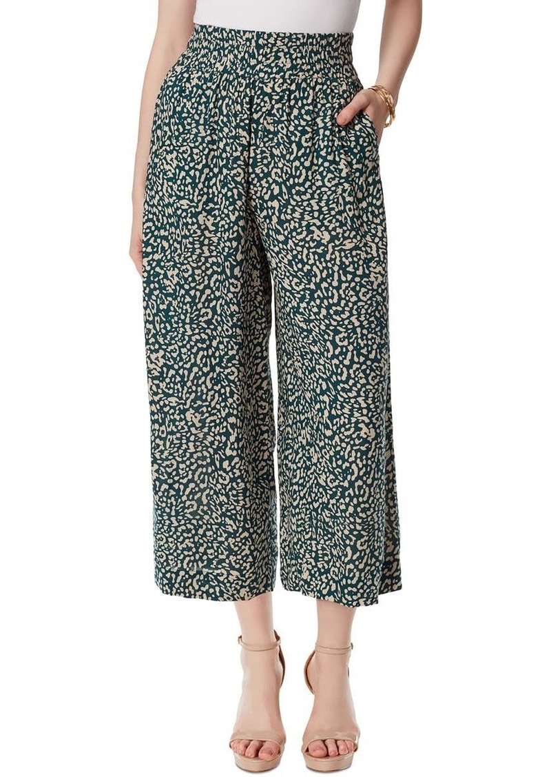 Jessica Simpson Women's Rosalie Pull On Wide Leg Crop Pant Wild Side-DEEP Teal