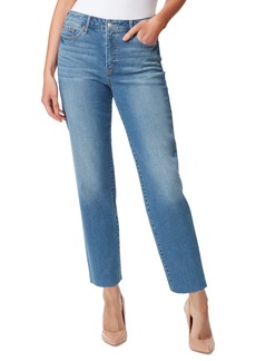 Jessica Simpson Women's Spotlight Raw-Hem Straight-Leg Jeans - GET ON WIT