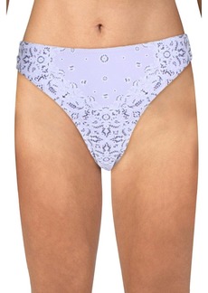 Jessica Simpson Women's Standard Mix n Match Bandana Print Swimsuit Separates (Top Side Ruched Hipster Bottom S