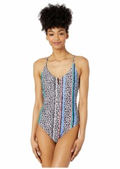 Jessica Simpson Women's Standard One Piece Swimsuit Bathing Suit  S