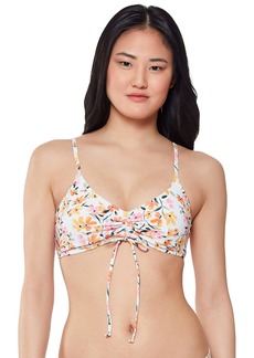 Jessica Simpson Womens Summer Dreaming Ruched Front Bra Top Sunset Multi LG (Women's 14-16)