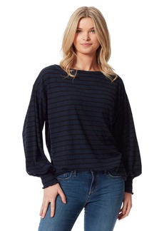 Jessica Simpson womens Veera Boat Neck Long Sleeve Top Blouse   US