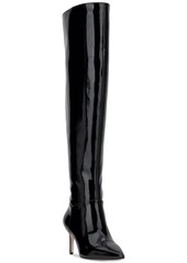 Jessica Simpson Women's Verity Wide-Calf Over-The-Knee Dress Boots - Dark Tan Snake Multi