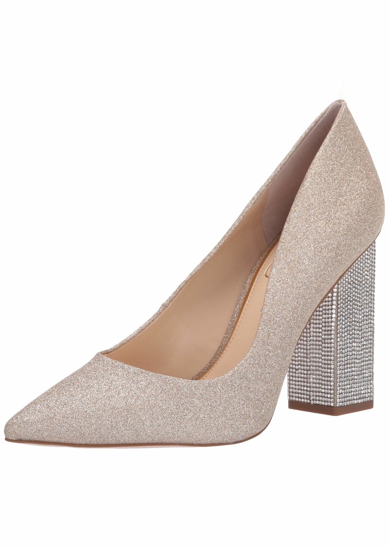 Jessica Simpson Women's Welles Pump Champagne Glitter M US