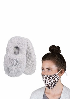 Jessica Simpson womens With Washable Face Mask Set Slipper Socks   US