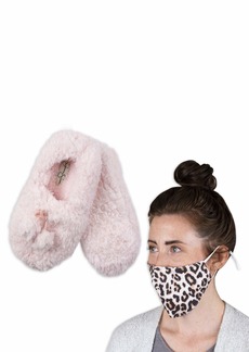 Jessica Simpson womens With Washable Face Mask Set Slipper Socks  Large - X-Large US