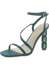 Jessica Simpson Jety Womens Satin Ankle Strap Slingback Sandals