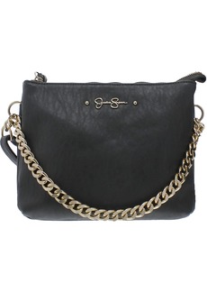 Jessica Simpson Lita Womens Faux Leather Shoulder Crossbody Handbag