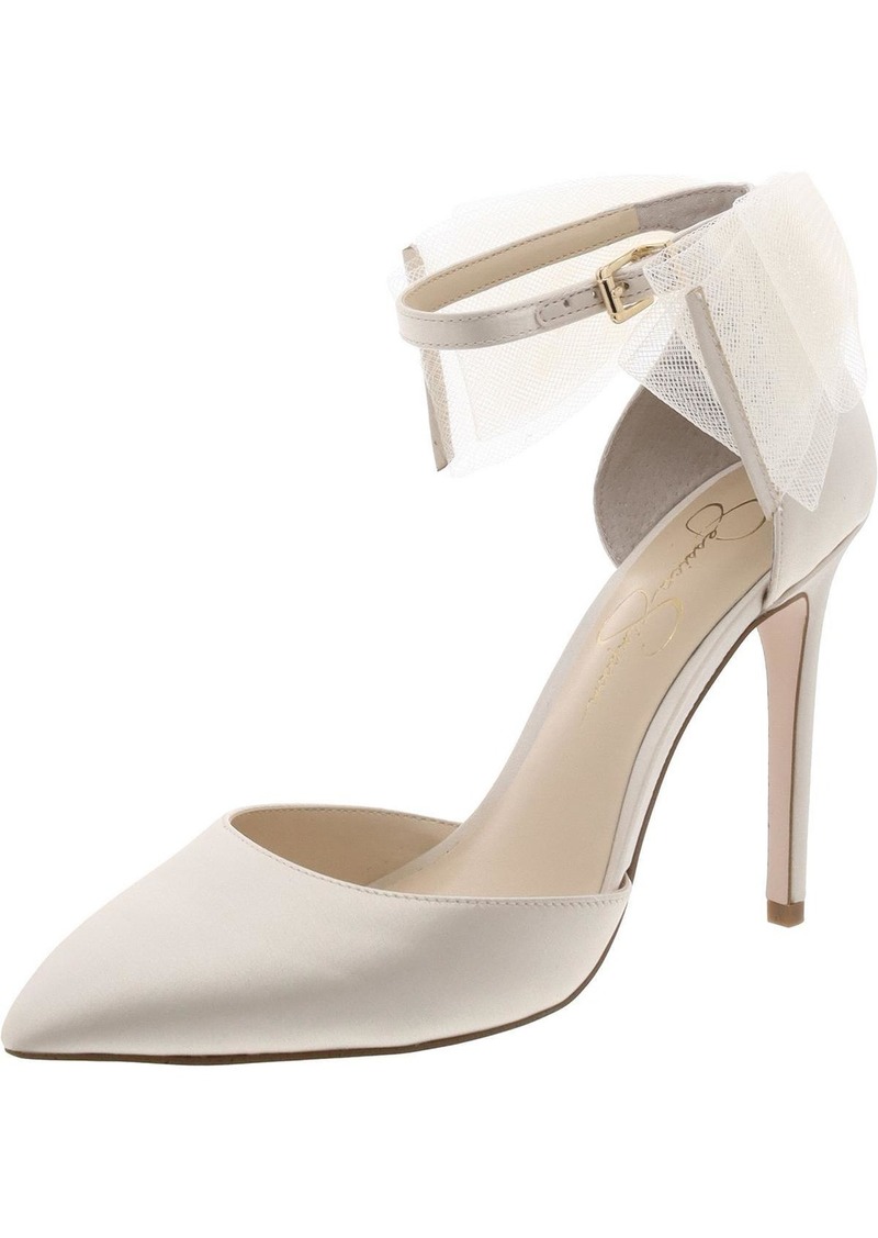 Jessica Simpson Phindies Womens Ankle Strap Pointed Toe Pumps