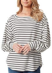 Jessica Simpson Veera Womens Solid Crewneck Blouse