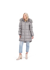 Jessica Simpson Womens Faux Fur Warm Puffer Coat