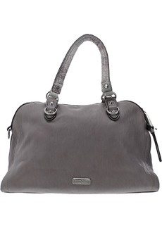 Jessica Simpson Womens Faux Leather Convertible Satchel Handbag