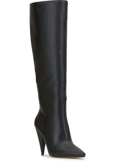 Jessica Simpson Womens Faux Leather Zipper Knee-High Boots