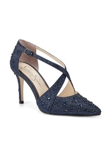 Jessica Simpson Accile Pointed Toe Pump in Navy at Nordstrom Rack