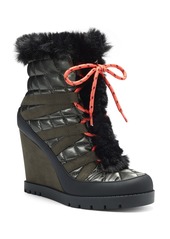 Women's Jessica Simpson Brixel Lace-Up Boot With Faux Fur Trim