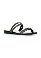 Jessica Simpson Raexe 2 Embellished Slide Sandal in Black Suede at Nordstrom