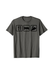 Eat Sleep Jet Ski T Shirt Jet Skier Tee Jet Skiing T-Shirt
