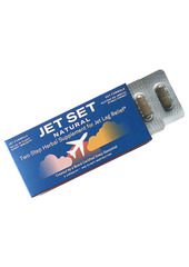 JET SET NATURAL Two-Step Herbal Supplement for Jet Lag Relief
