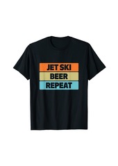 Jet Ski Beer Repeat Funny Water Sports T-Shirt